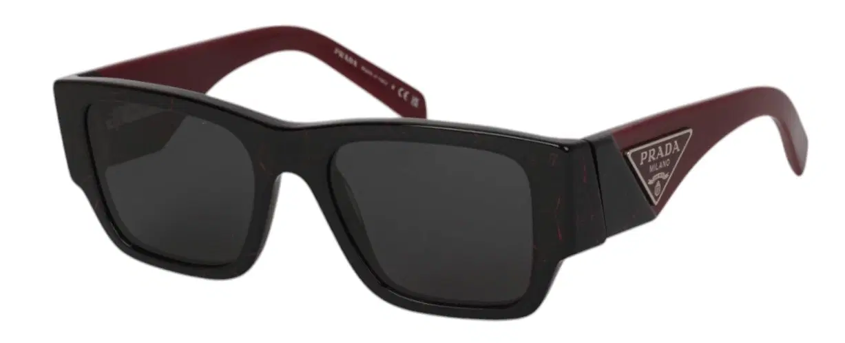 Prada Sunglasses SPR 10Z Black Etruscan Marble