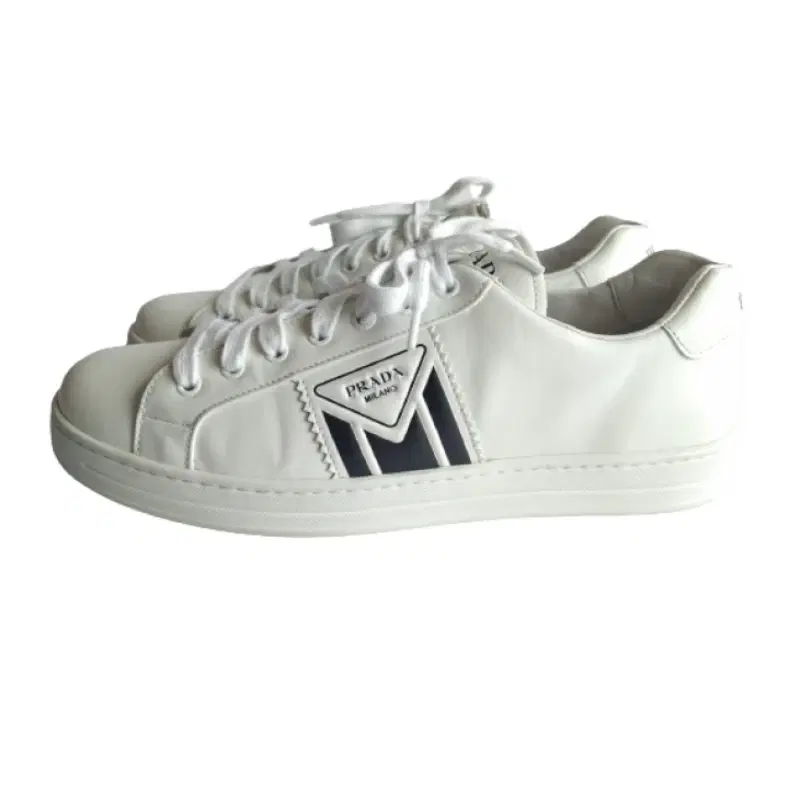 Prada White Leather Sneakers