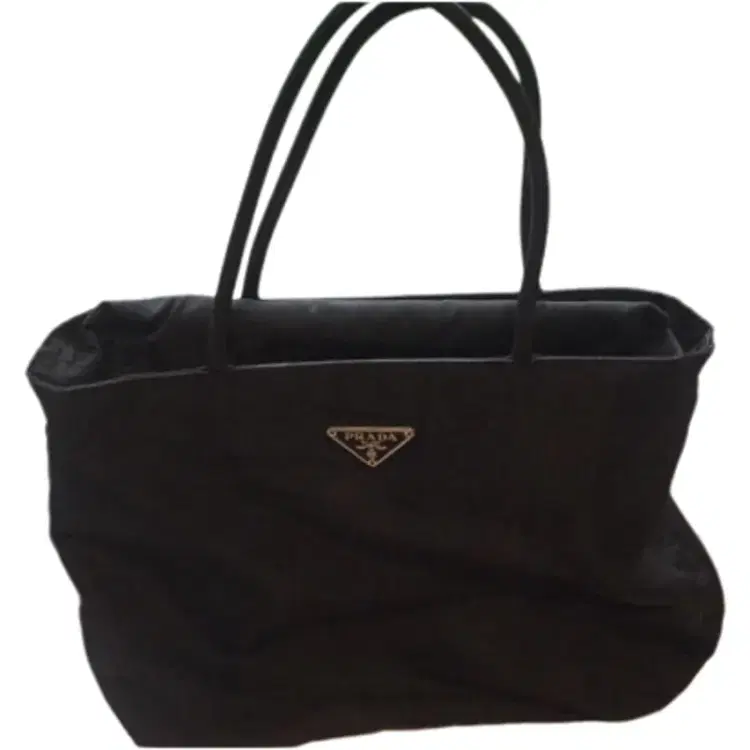 Prada Square Black Nylon Tote-Hover-Image