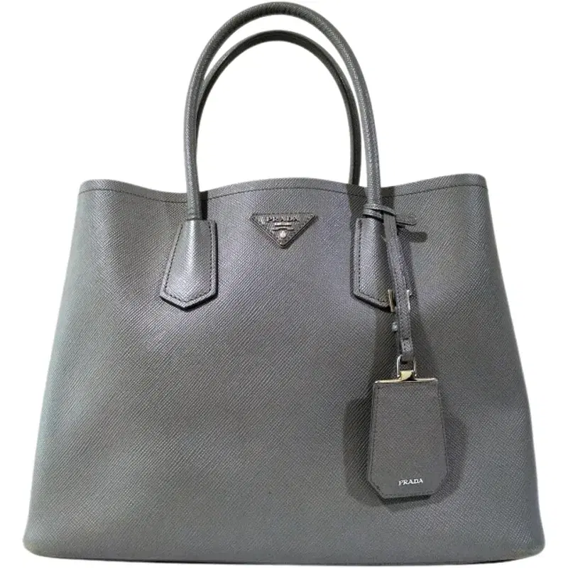 Prada Saffiano Cuir Small Double Tote