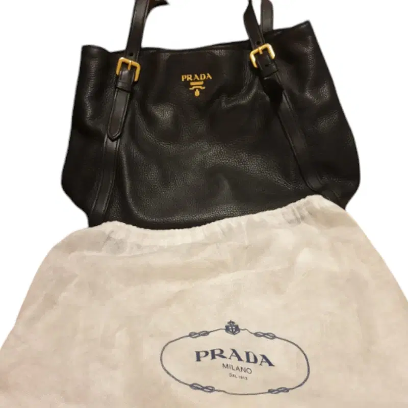 Prada Fuoco Vitello Grain Leather Tote