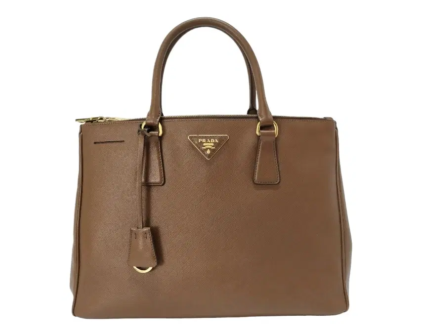 Prada Galleria Medium Brown Saffiano Leather Tote