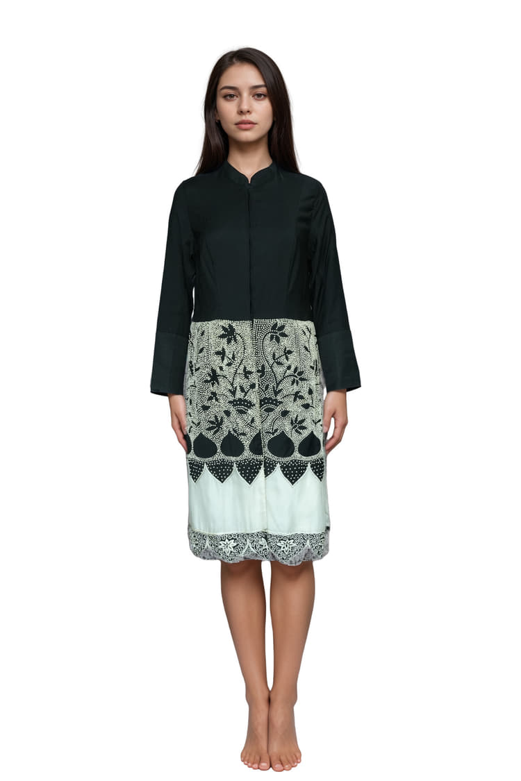 Rahul Mishra Black And White Jacket-Hover-Image