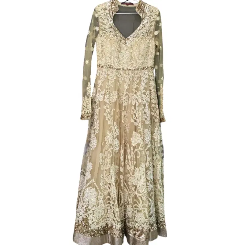 Ritu Kumar Gold and Ivory Anarkali