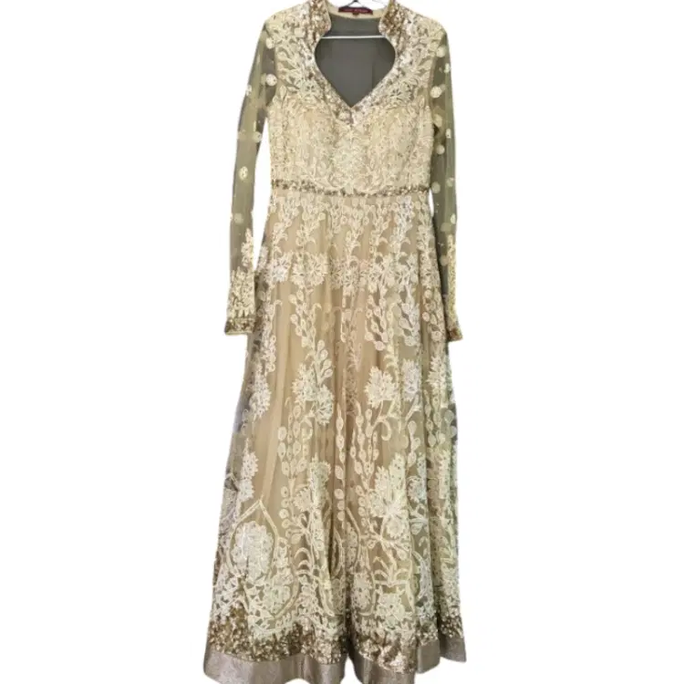 Ritu Kumar Gold and Ivory Anarkali-Hover-Image