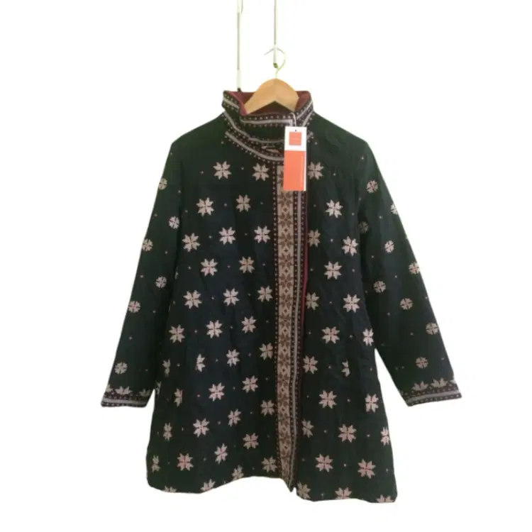 Ritu Kumar Cross Stitch Rug Black Coat-Hover-Image