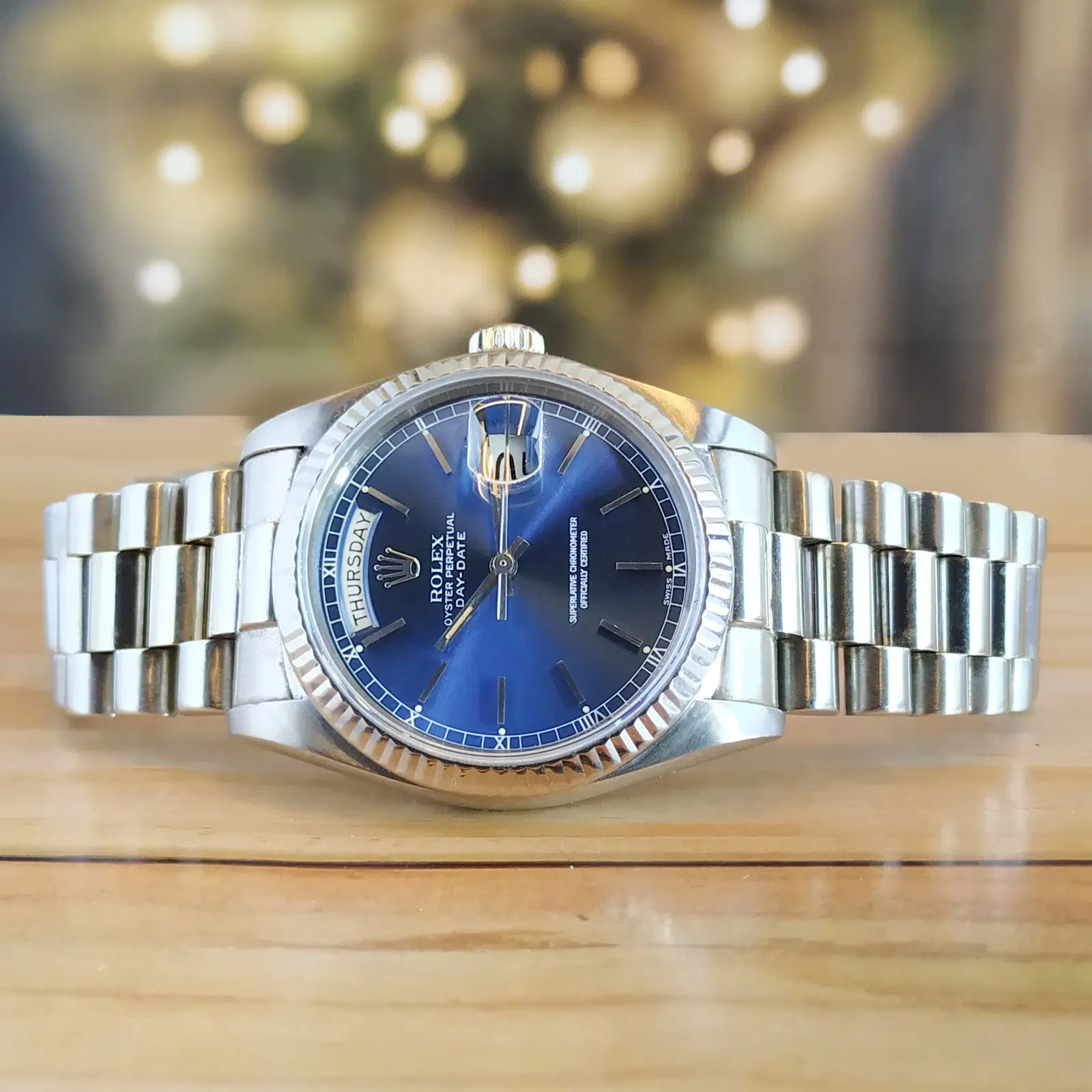 Rolex President Day-Date 18K White Gold