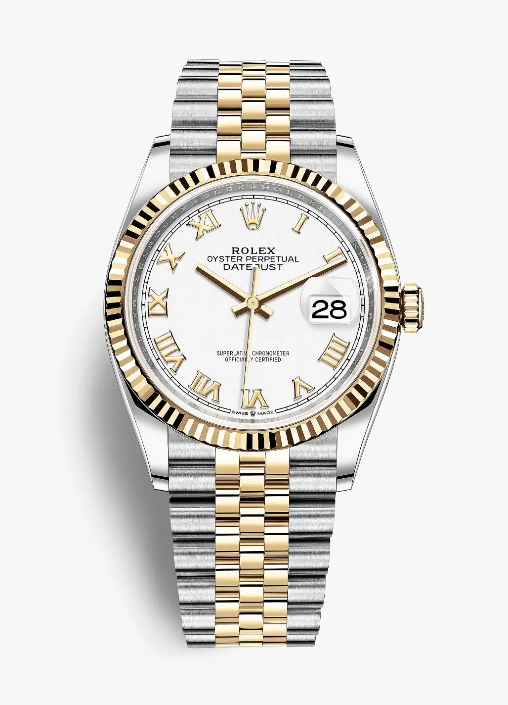 Rolex Datejust 36MM White Dial Jublee Complete Set
