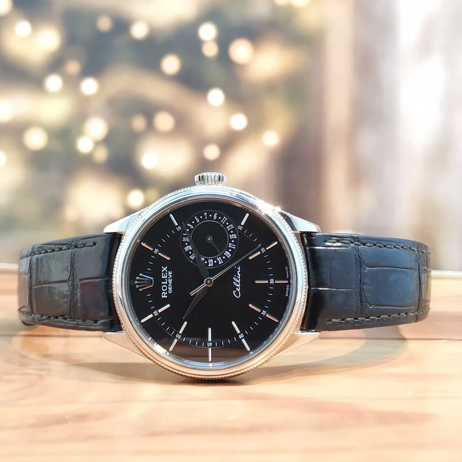 Rolex Cellini Date 39MM 18K White Gold 50519 Complete Set