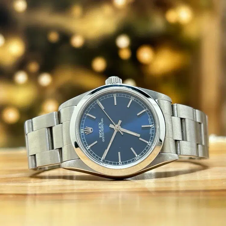 Rolex Oyster Perpetual 31 Blue Dial Steel Ladies Watch-Hover-Image