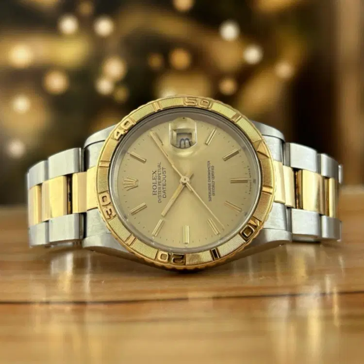 Rolex Datejust Turnograph 36MM Steel Gold Champagne Dial-Hover-Image