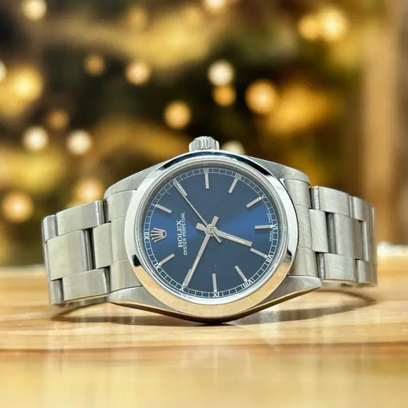 Rolex Oyster Perpetual 31 Blue Dial Steel Ladies Watch