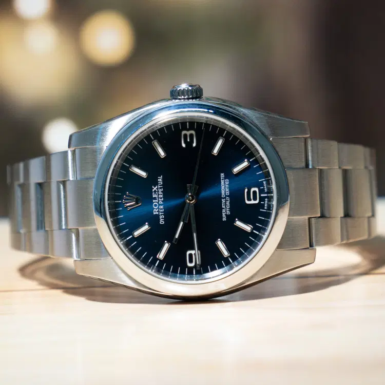 Rolex Oyster Perpetual 36MM Blue Dial Steel Automatic-Hover-Image