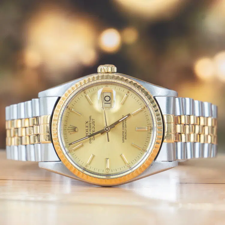 Rolex Datejust 36 Steel & Gold Champagne Dial-Hover-Image