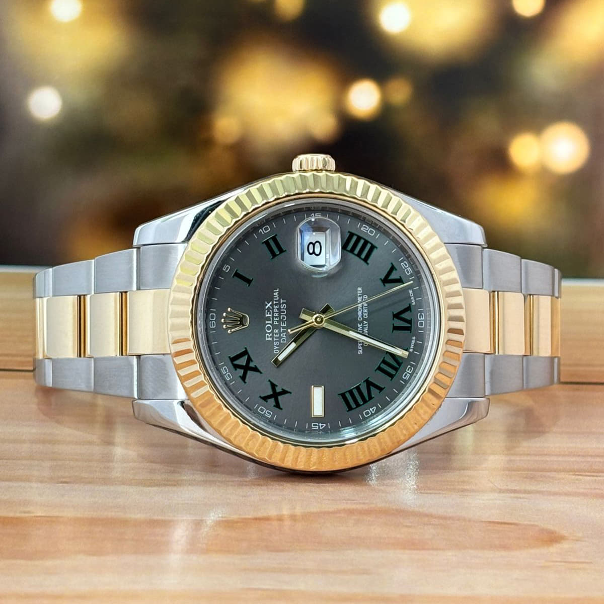 Rolex Datejust II Wimbledon 41 MM Slate Gray Dial Watch