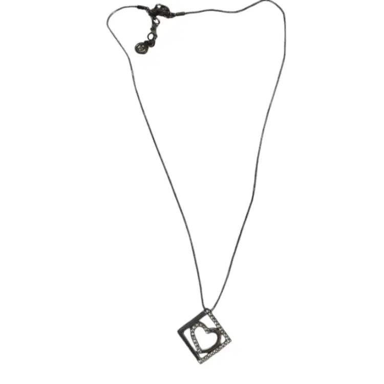 Swarovski Square and Hearts Necklace-Hover-Image