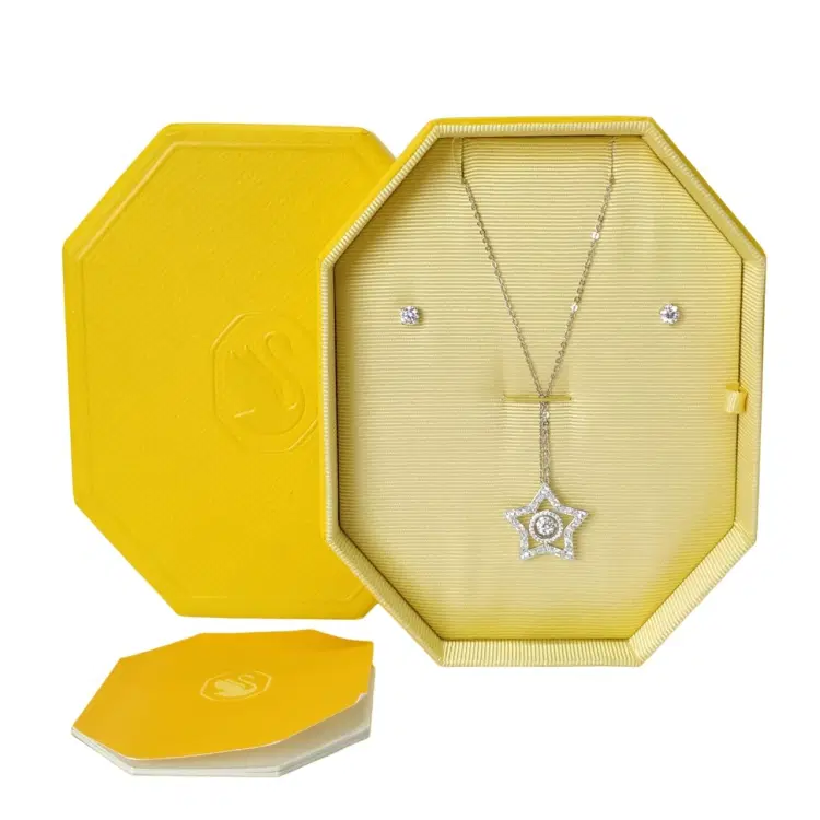 Swarovski White Star Rhodium Plated Stella Set-Hover-Image