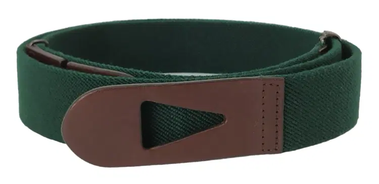 Tods Green Canvas and Leather Belt-Hover-Image