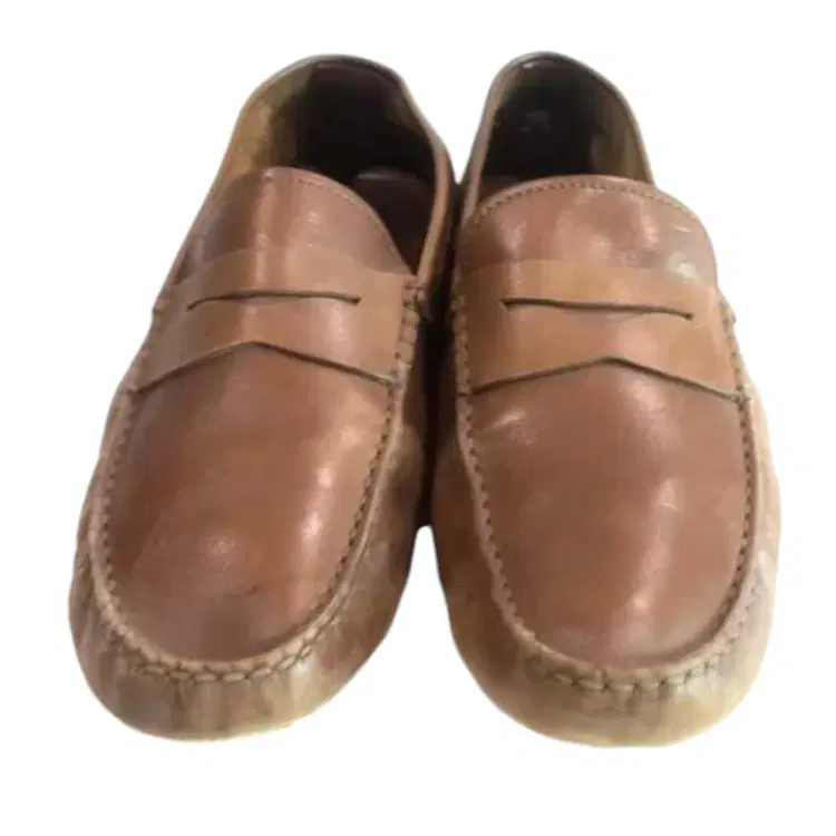 Tod's Tan Leather City Gommino Penny Loafers-Hover-Image