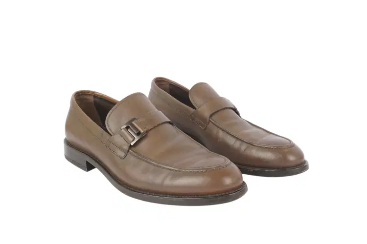 Tods City Gommino Single T Loafers In Leather-Hover-Image