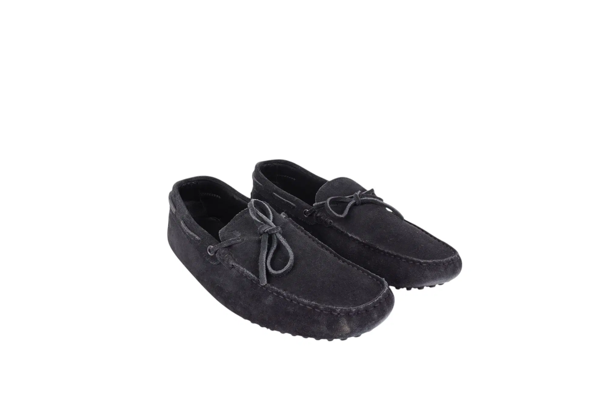 Tod's Gommino Blue Suede Loafers,Size 8.5