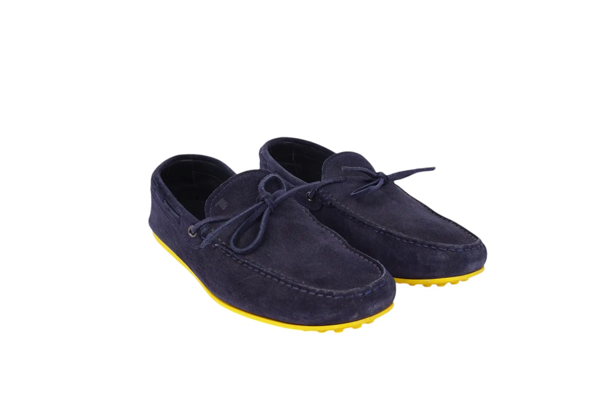 Tod's Gommino Black Suede Loafers,Size 9