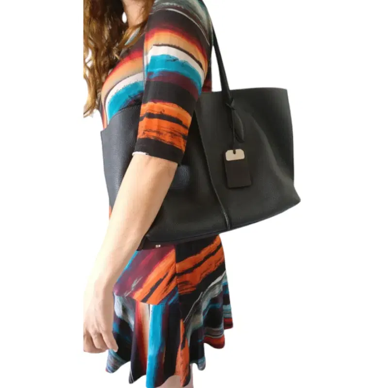 Tods BLack Leather Satchel Bag
