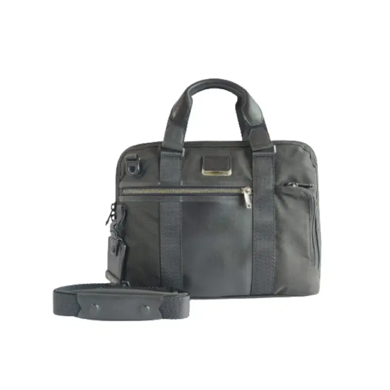 Tumi Black Alpha Bravo Charleston Compact Briefcase