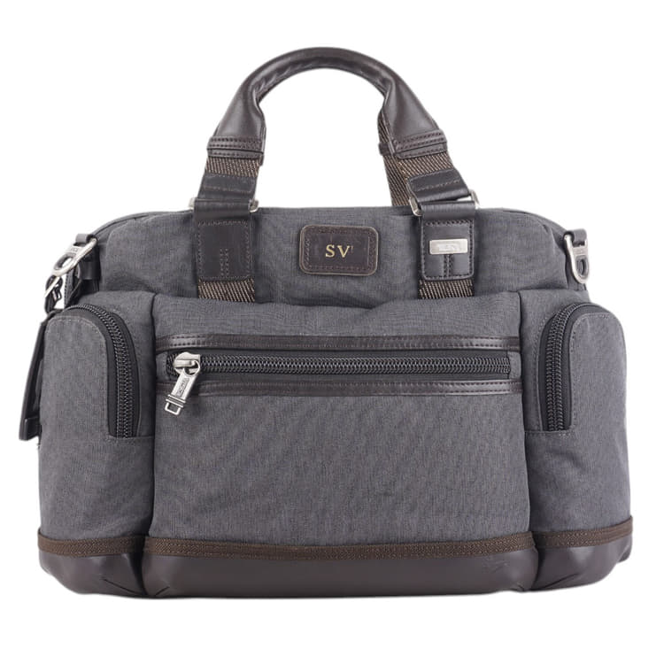 Tumi Leather-Trimmed Canvas Messenger-Hover-Image