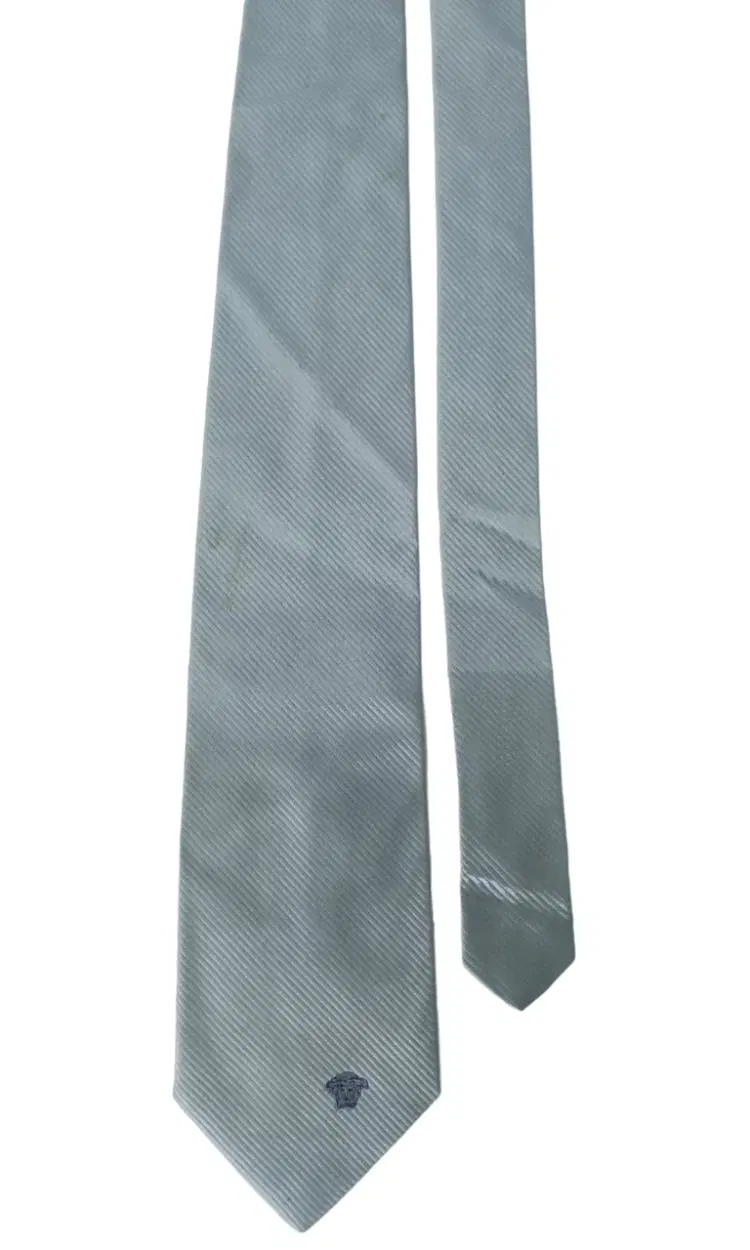 Versace Sky Blue Tie-Hover-Image