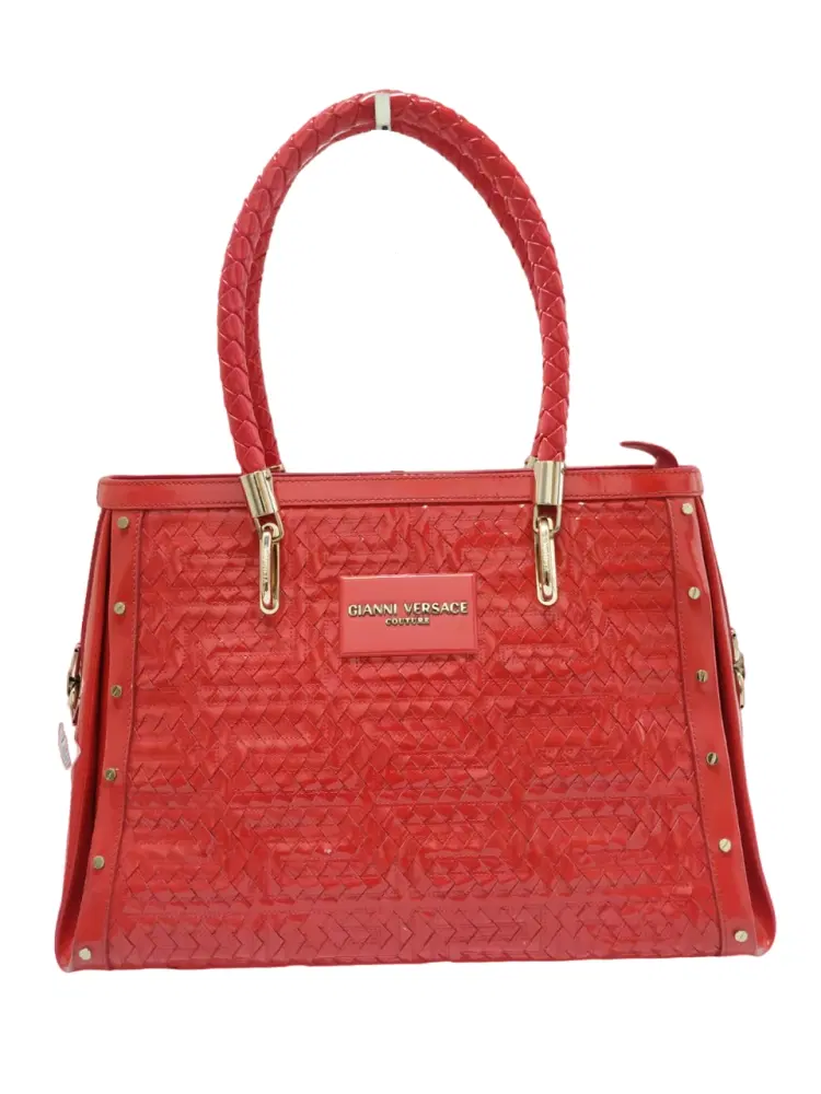 Gianni Versace Couture Red Handbag-Hover-Image