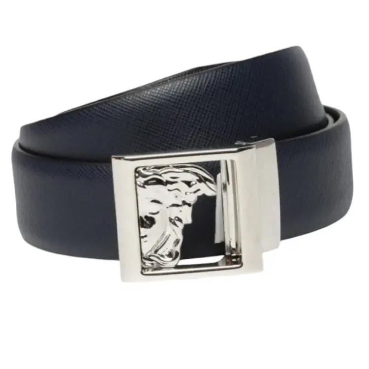 Versace Half Medusa Square Buckle Belt-Hover-Image