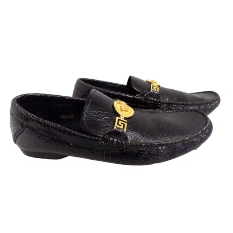 Versace Medusa medallion Leather Loafers-Hover-Image
