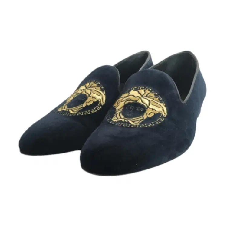 Versace Medusa Head Velvet Men Mules-Hover-Image