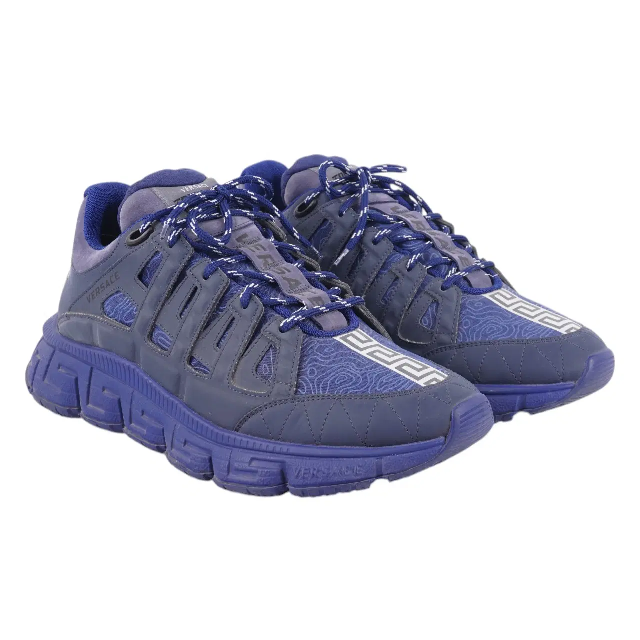 Versace Trigreca Blue Sneakers
