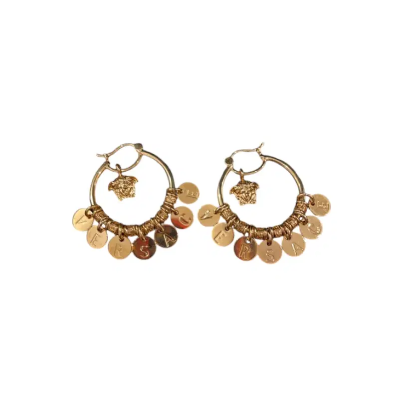 Versace Medusa Embellished Earrings