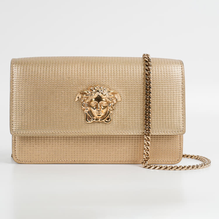Versace Medusa Palazzo Chain Link Bag-Hover-Image