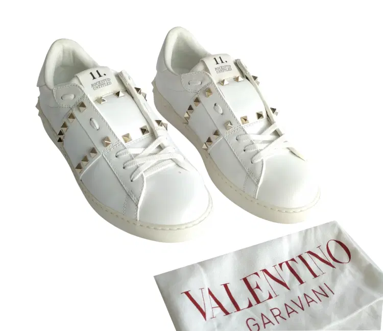 Valentino Garavani Rockstud White Accents Sneakers-Hover-Image