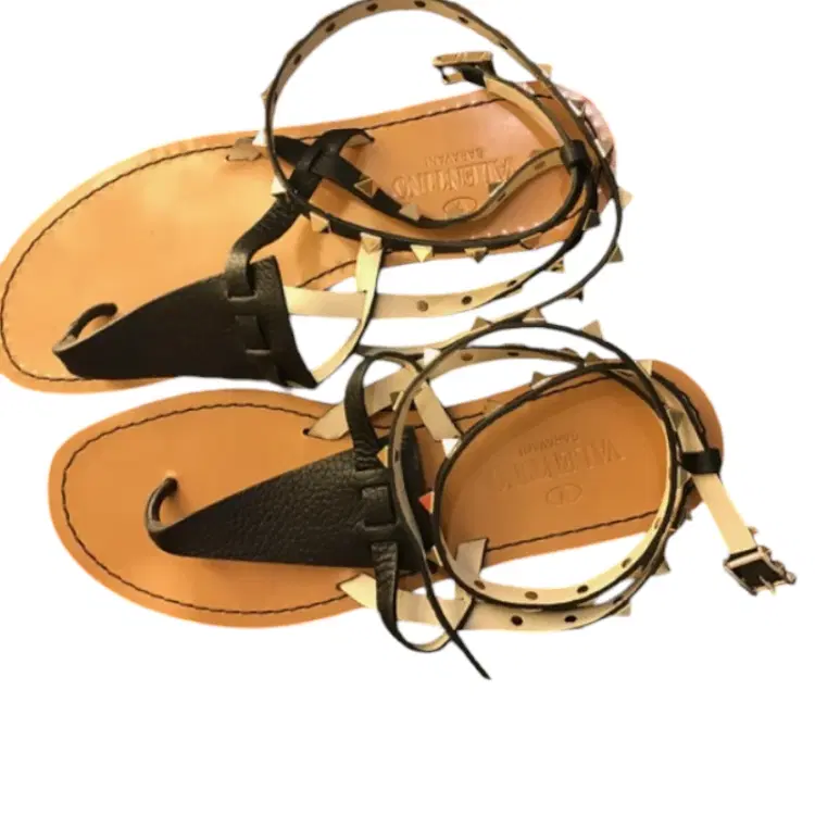 Valentino Rockstud Double Strap Thong-Hover-Image
