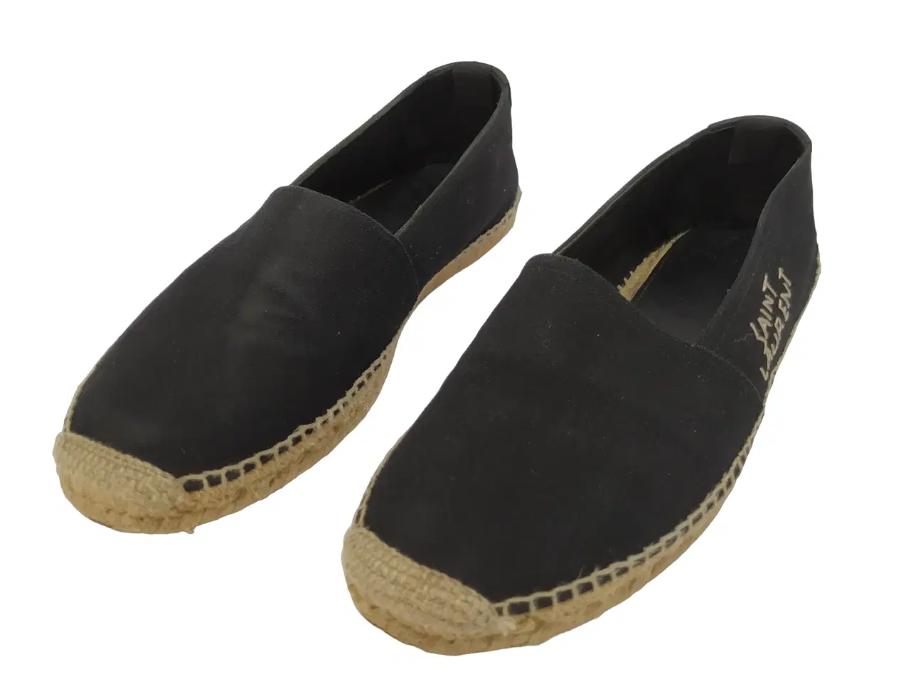 Saint Laurent Embroidered Denim Espadrilles