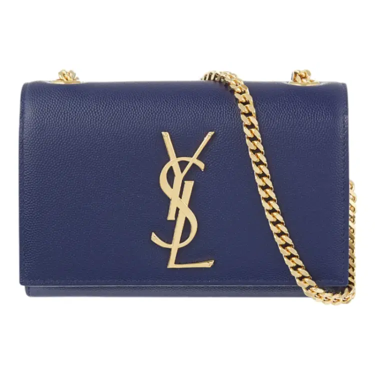 Saint Laurent Monogram small leather shoulder bag - Blue | Luxepolis.com-Hover-Image
