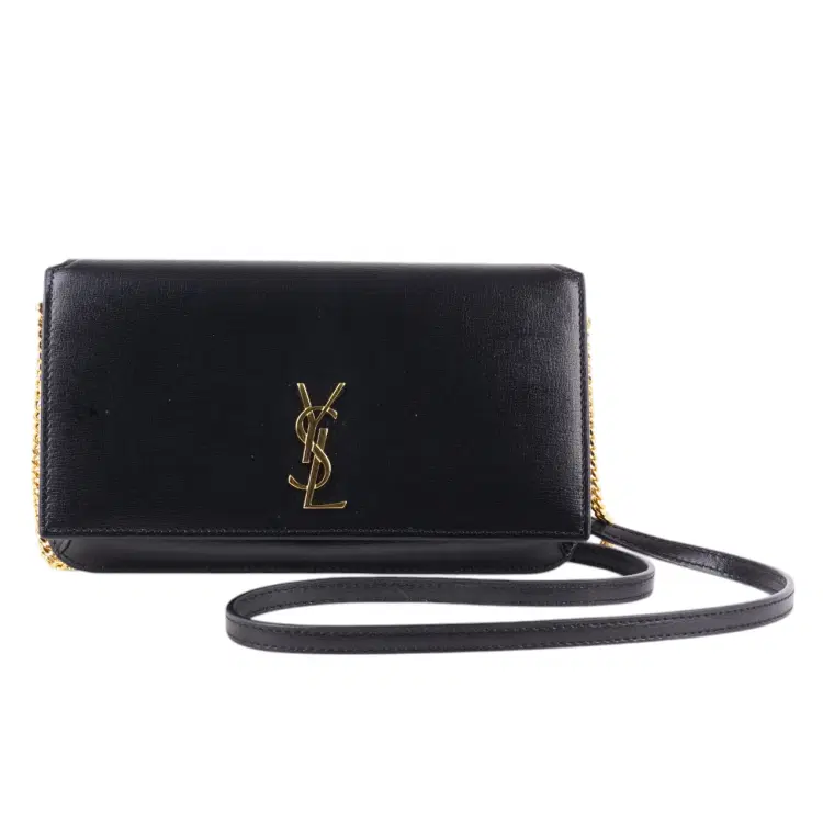 YSL Monogram Phone Holder Crossbody Bag In Leather-Hover-Image